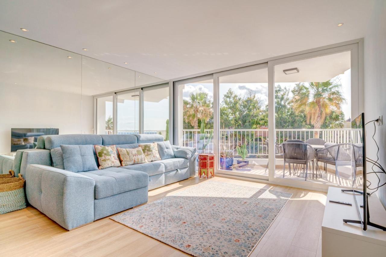 Beach Front Flat With Sea Views Marbella Kültér fotó